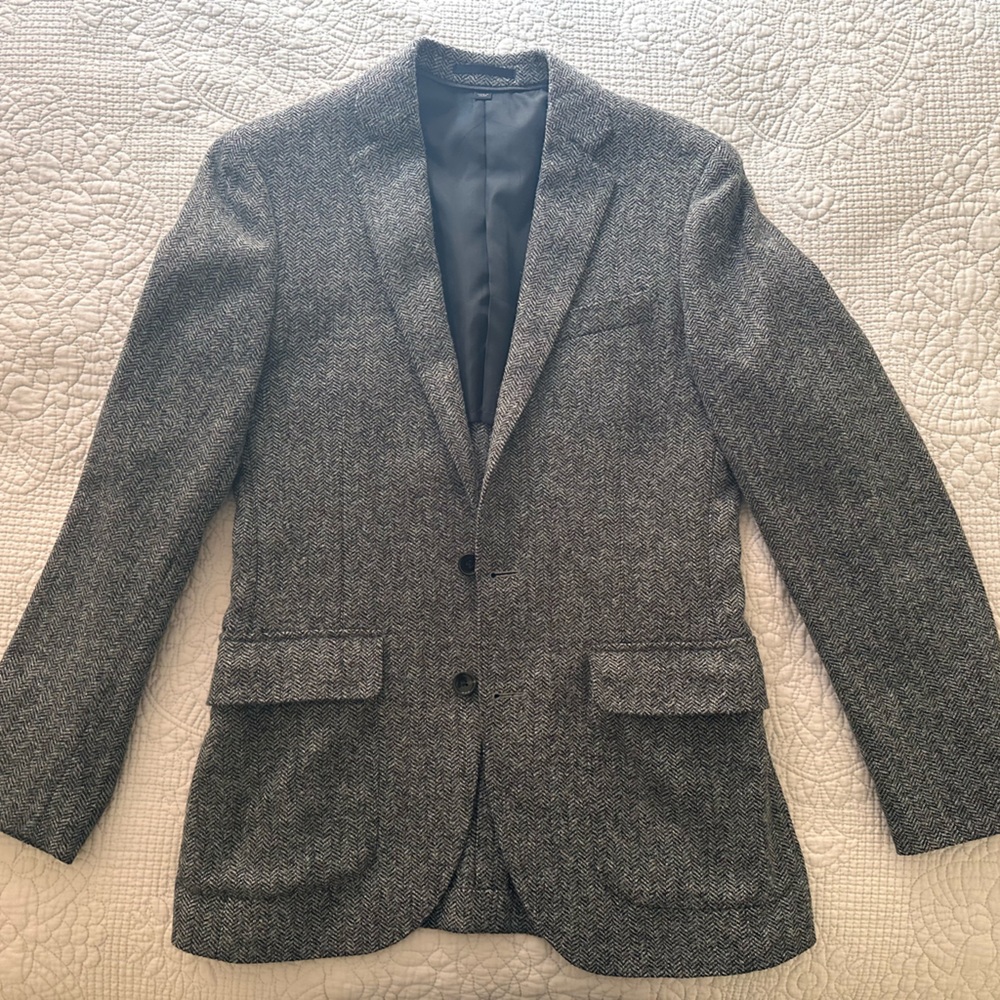 Men’s Jcrew Herringbone Blazer NWT